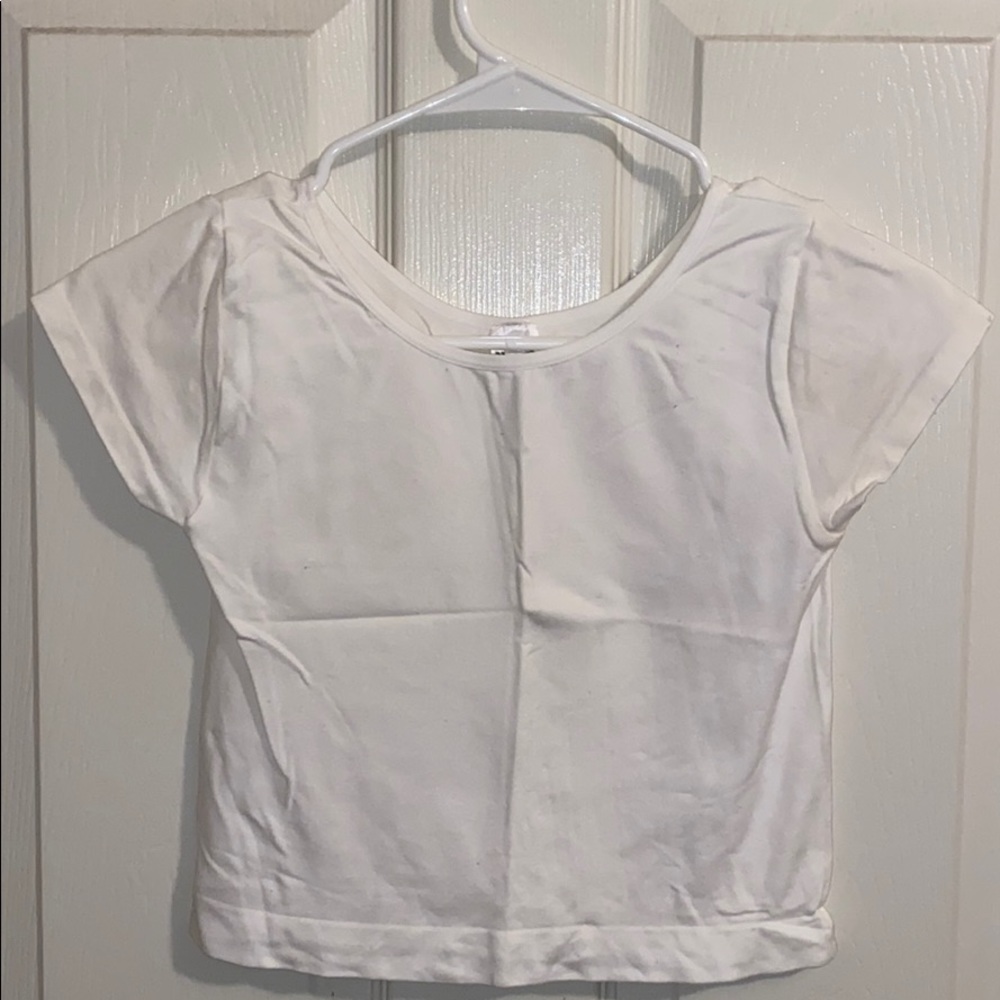 White crop top